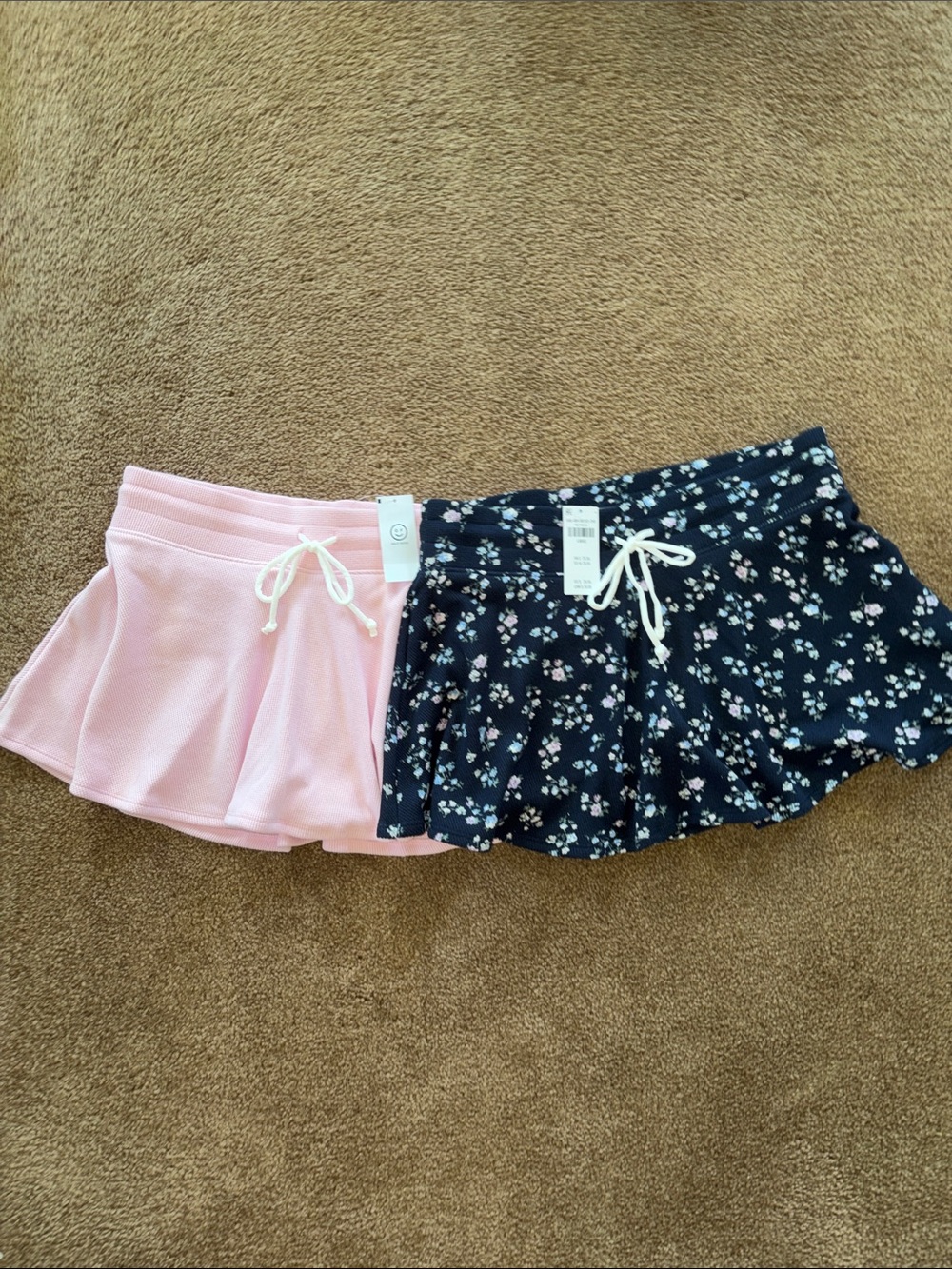 Women's Gilly Hicks/Hollister Waffle mini skort pair - Large NWT